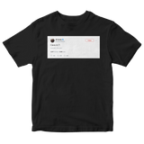 JR Smith Cavs in 7 deleted tweet on a black t-shirt from Tee Tweets