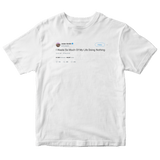 Jaden Smith waste so much of life doing nothing tweet on a white t-shirt from Tee Tweets