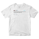 Jaden Smith get off your phones tweet on a white t-shirt from Tee Tweets