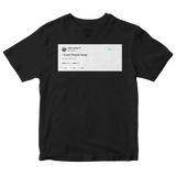 Jaden Smith I scare people away tweet on a black t-shirt from Tee Tweets