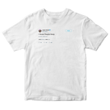 Jaden Smith I scare people away tweet on a white t-shirt from Tee Tweets