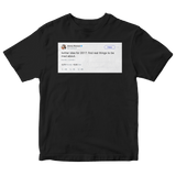 Jimmy Kimmel Twitter idea find real things to be mad about tweet on a black t-shirt from Tee Tweets