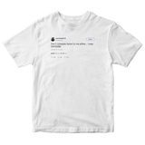 Joel Embiid don't compare me to Ayton tweet on a white t-shirt from Tee Tweets