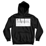 Joel Embiid read receipts with girls tweet on a black hoodie from Tee Tweets