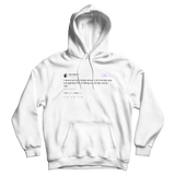John Mayer wondering if Nicki Minaj likes him tweet on a white hoodie from Tee Tweets