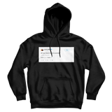 Kanye West all you have to be is yourself tweet on a black hoodie from Tee Tweets