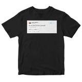 Kanye West all you have to be is yourself tweet on a black t-shirt from Tee Tweets