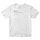 Kanye West all you have to be is yourself tweet no a white t-shirt from Tee Tweets