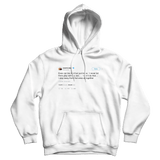 Kanye West responding to Amber Rose fingers in booty tweet on a white hoodie from Tee Tweets