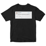 Kanye West don't trade authenticity for approval tweet on a black t-shirt from Tee Tweets