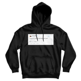Kanye West keep emojis Bart Simpson color tweet on a black hoodie from Tee Tweets
