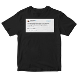 Kanye West best of two generations tweet on a black t-shirt from Tee Tweets