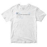 Kanye West if I got any cooler I'd freeze to death tweet on a white t-shirt from Tee Tweets