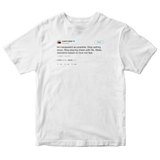 Kanye West make decision based on love not fear tweet on a white t-shirt from Tee Tweets