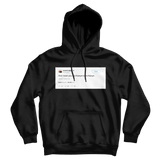 Kanye West I love you like Kanye loves Kanye tweet on a black hoodie from Tee Tweets