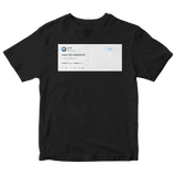 Kanye West naps are awesome tweet on a black t-shirt from Tee tweets