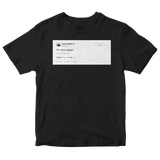 Kanye West I'm not a rapper tweet on a black t-shirt from Tee Tweets
