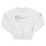 Kanye West room full of mirrors surrounded by winners tweet on a white sweatshirt from Tee Tweets