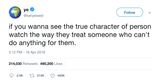 Kanye West revealing someone's true character tweet from Tee Tweets