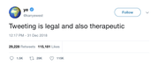 Kanye West tweeting is legal and therapeutic tweet from Tee Tweets