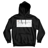 Kanye West you don't like me but I don't care tweet on a black hoodie from Tee Tweets