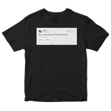 Kesha boys come and go Twitter is forever tweet on a black t-shirt from Tee Tweets