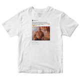 LeBron James Eminem Line in the Sand lyrics tweet on a white t-shirt from Tee Tweets