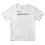 LeBron James calls Donald Trump a bum tweet on a white t-shirt from Tee Tweets