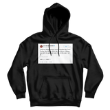 Lil B threatening Kanye West on Twitter tweet on a black hoodie from Tee Tweets