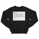 Lil B licked the booty tweet on a black crewneck sweater from Tee Tweets