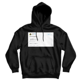 Lil Jon screaming YEAH tweet on a black hoodie from Tee Tweets