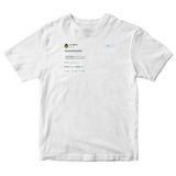 Lil Jon screaming YEAH tweet on a white t-shirt from Tee Tweets