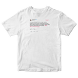 Lili Reinhart ate a pint of ice cream on Valentine's Day tweet on a white t-shirt from Tee Tweets