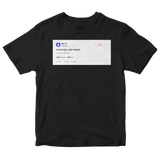 Mac MIller extremely well rested tweet on a black t-shirt from Tee Tweets