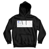 Mac Miller hello friends tweet on a black hoodie from Tee Tweets