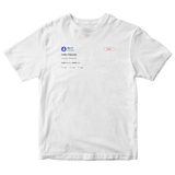 Mac Miller hello friends tweet on a white t-shirt from Tee Tweets