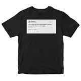 Marina Diamandis realized world doesn't revolve around me tweet on a black t-shirt from Tee Tweets