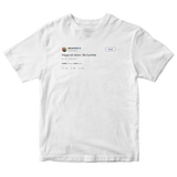 Nicki Minaj sit down be humble tweet on a white t-shirt from Tee Tweets