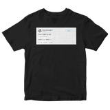 Patrick Beverley don't talk to me tweet on a black t-shirt from Tee Tweets