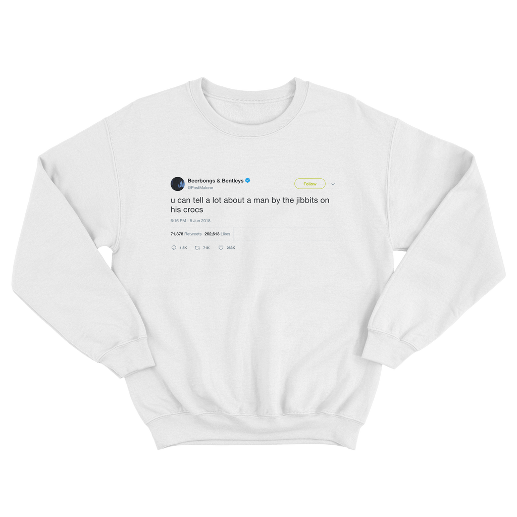 Post Malone Croc Jibbits tweet shirts hoodies more Tee Tweets