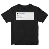 Post Malone fuck u tweet on a black t-shirt from Tee Tweets