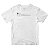 Rainn Wilson what did people do before cellphones tweet on a white t-shirt from Tee Tweets