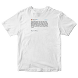 Ricky Gervais stop saying you can't joke about anything anymore tweet white t-shirt from Tee Tweets