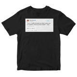 Ricky Gervais God said remove foreskins tweet on a black t-shirt from Tee Tweets