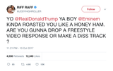 Riff Raff Trump freestyle diss track response to Eminem tweet from Tee Tweets
