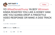 Riff Raff Trump freestyle diss track response to Eminem tweet from Tee Tweets