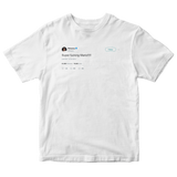 Rihanna Super Mario tweet on a white t-shirt from Tee Tweets