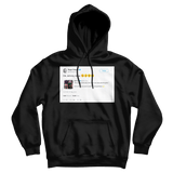 Roger Federer tells John McEnroe ok Johnny relax tweet on a black hoodie from Tee Tweets