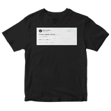 Ryan Lochte rocks paper siccor tweet on a black t-shirt from Tee Tweets