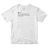 Sarah Palin making up new words citing Shakespeare tweet on a white t-shirt from Tee Tweets